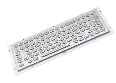 Askeri Açık PC için Metal Mavi Aydınlatma Endüstriyel Mini Klavye